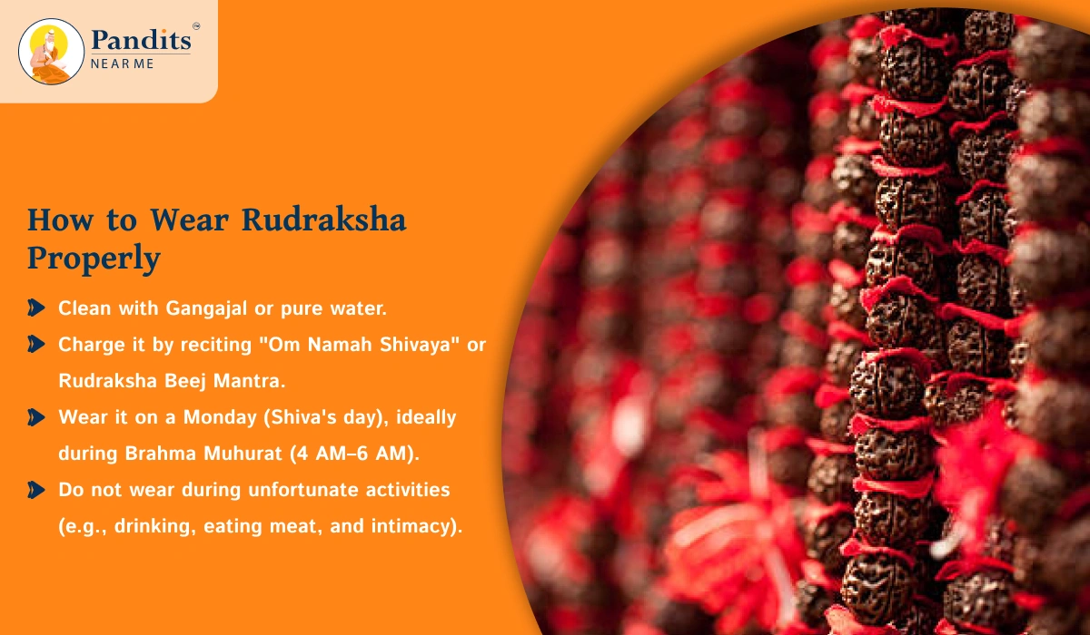 How to Wear Rudraksha Properly