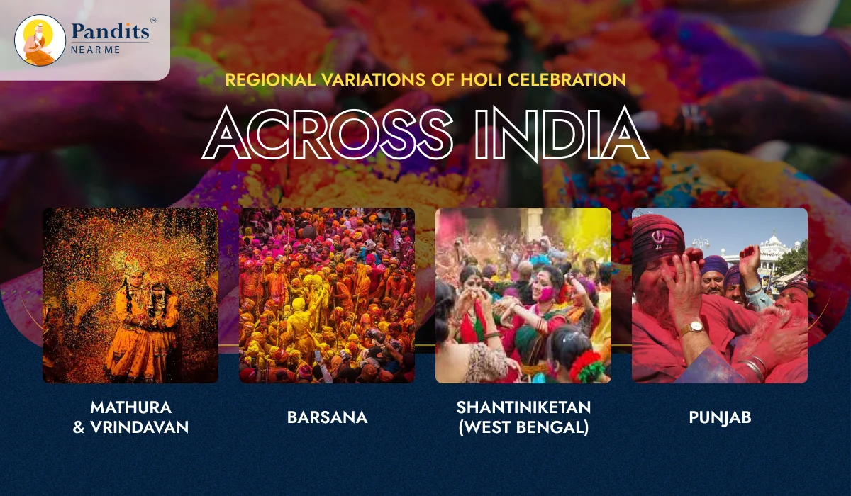 Regional variations of Holi celebration across India