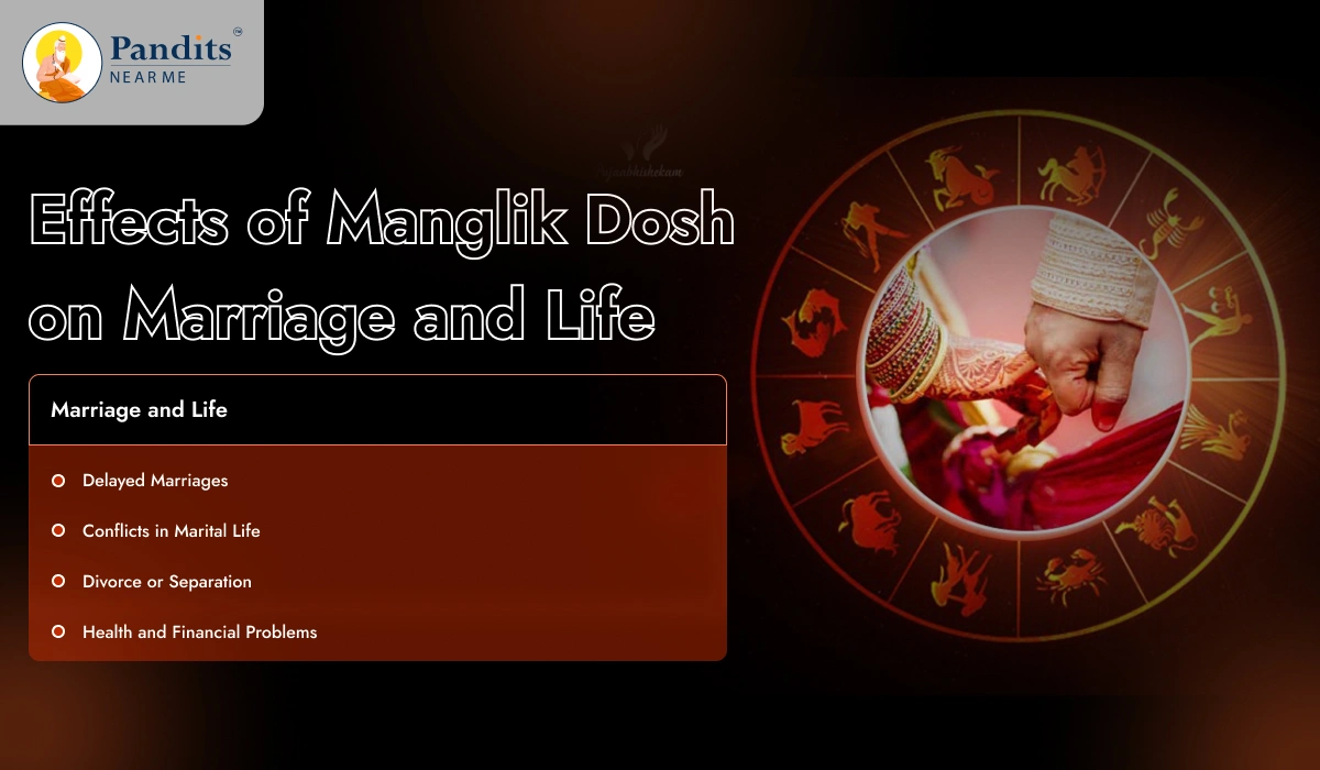 Effects of Manglik Dosh on Marriage and Life