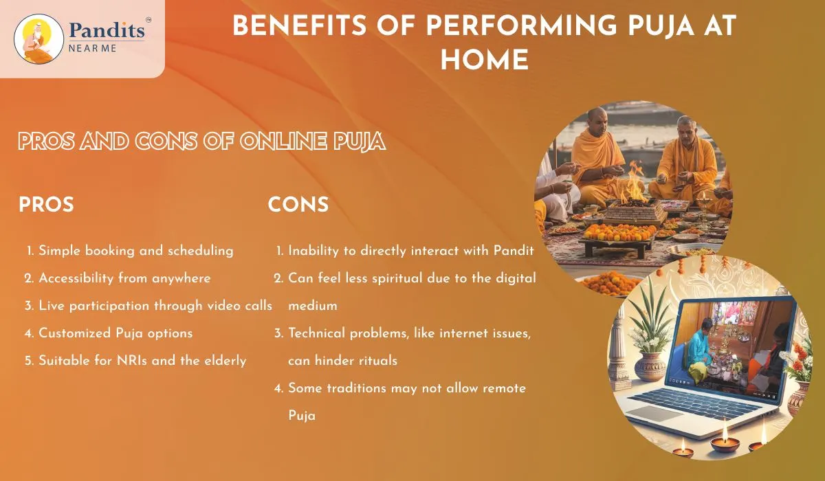 Pros and Cons of Online Puja