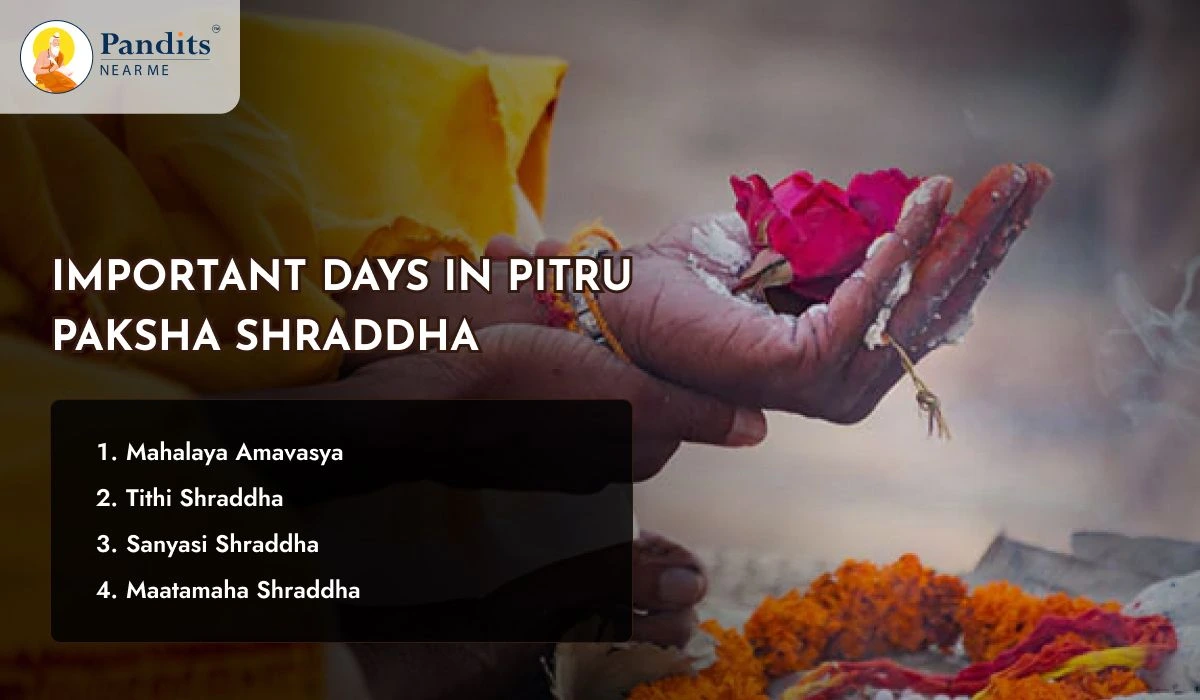 Important Days in Pitru Paksha Shraddha