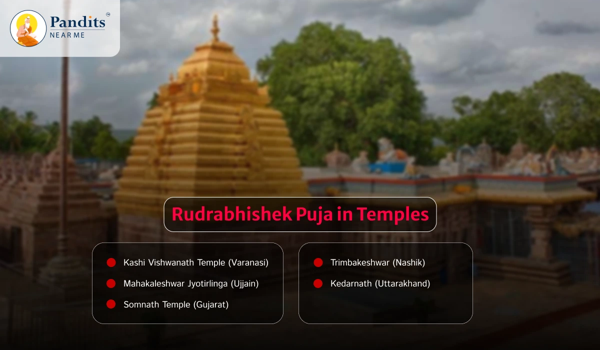 Rudrabhishek Puja in Temples