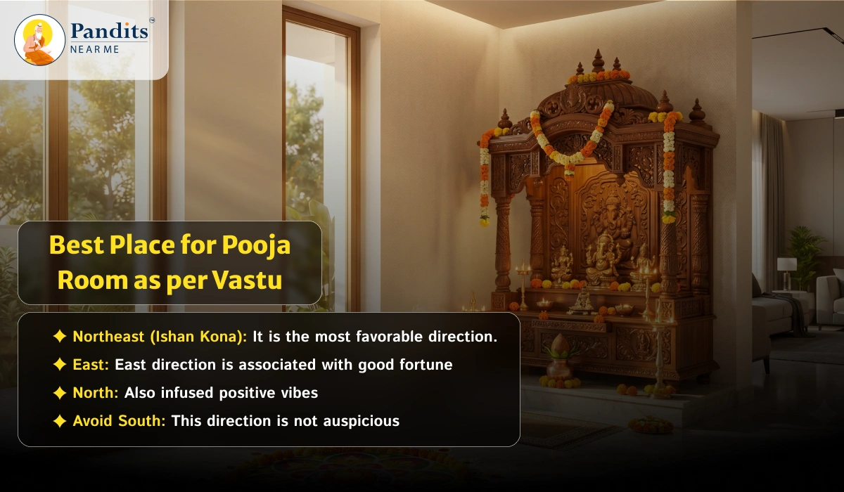 Best Place for Pooja Room as per Vastu