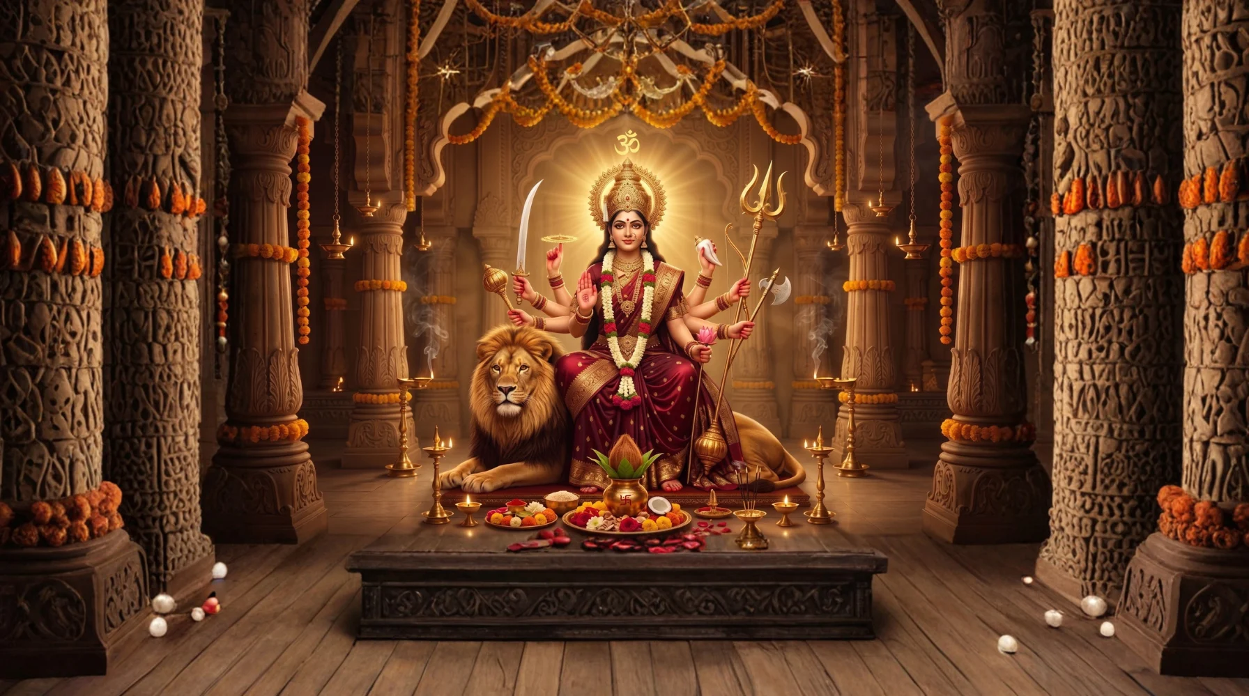 Navratri Puja Banner