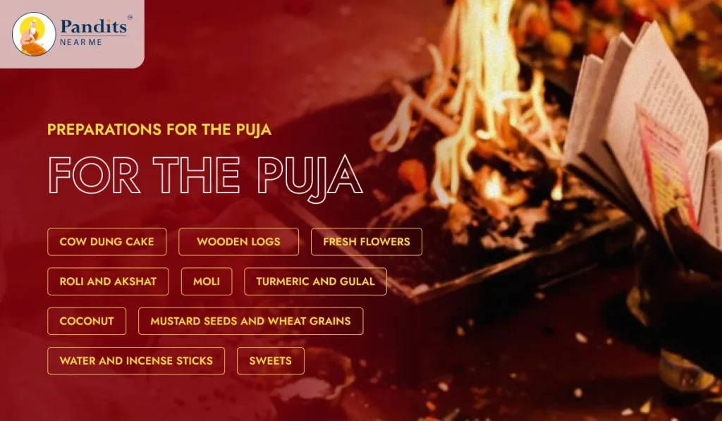 Preparations for the Puja