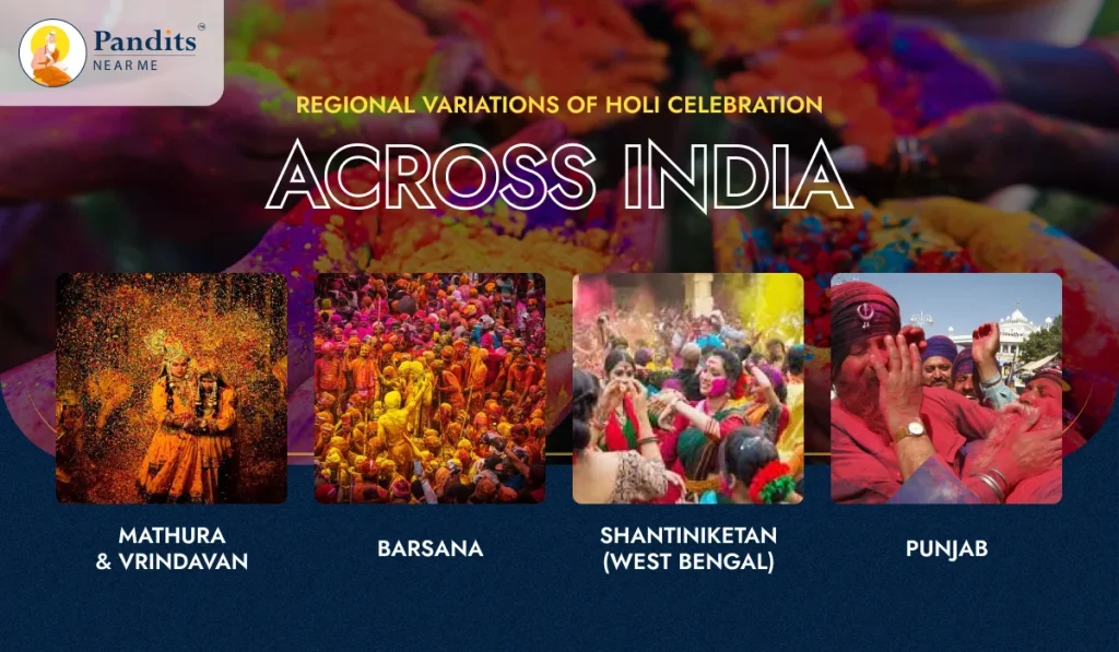 Regional variations of Holi celebration across India