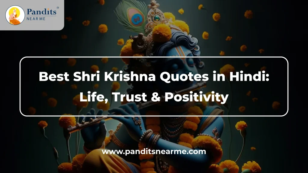 best shri krishna quotes in hindi life, trust & positivity