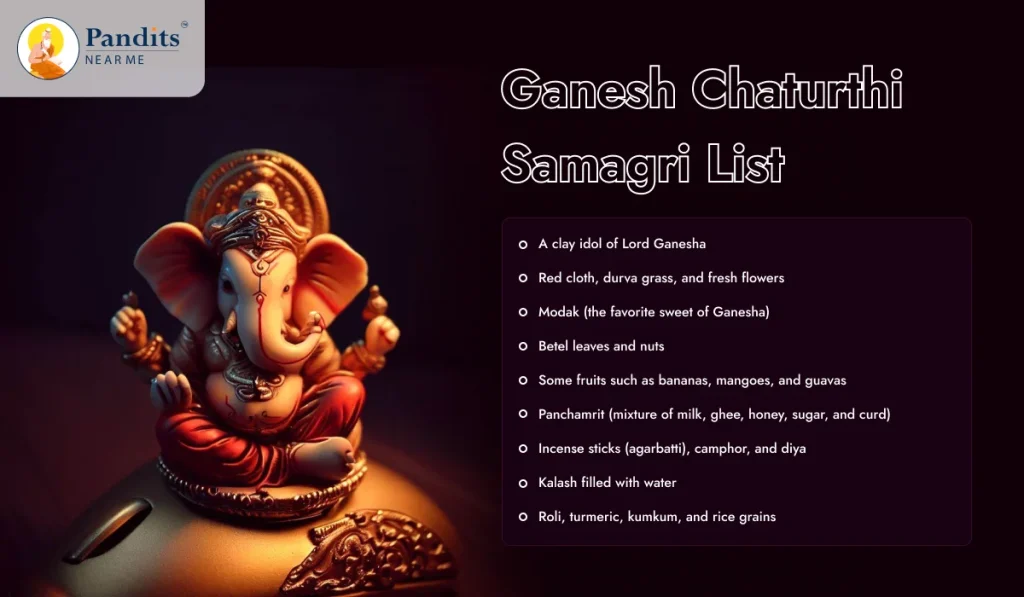 Ganesh Chaturthi Samagri List