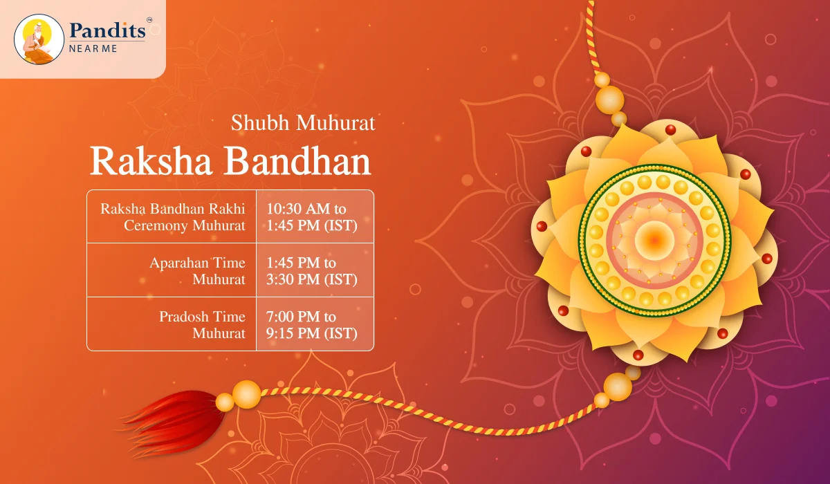 raksha bandhan shubh muhurat