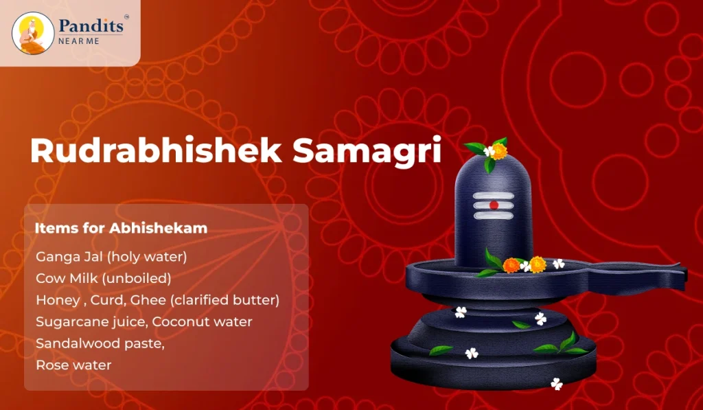 Rudrabhishek Puja: Ritual, Benefits, Mantras, Samagri & Timings 412 Rudrabhishek Samagri - Items for Abhishekam