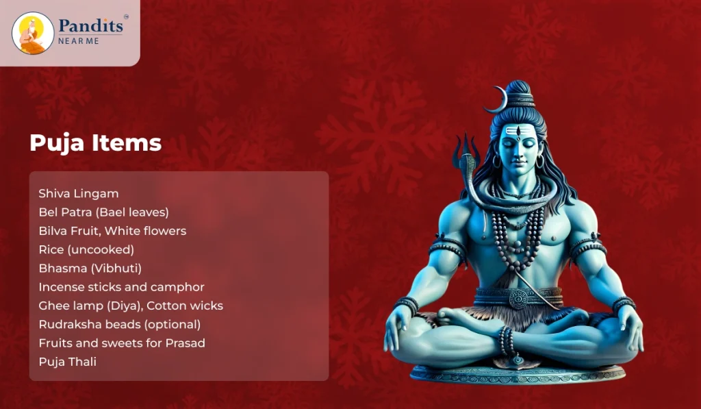 Rudrabhishek Puja: Ritual, Benefits, Mantras, Samagri & Timings 413 Rudrabhishek Samagri - Puja Items